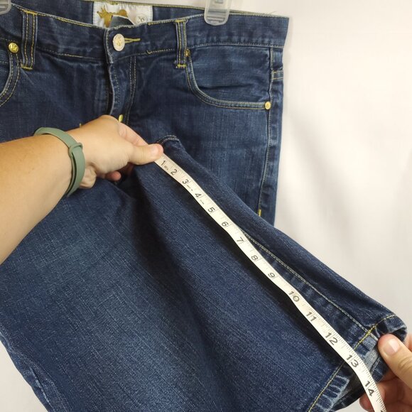 Vintage PNB Nation Mens Dark Blue Wash Denim Shorts Sz 36 - Picture 9 of 9